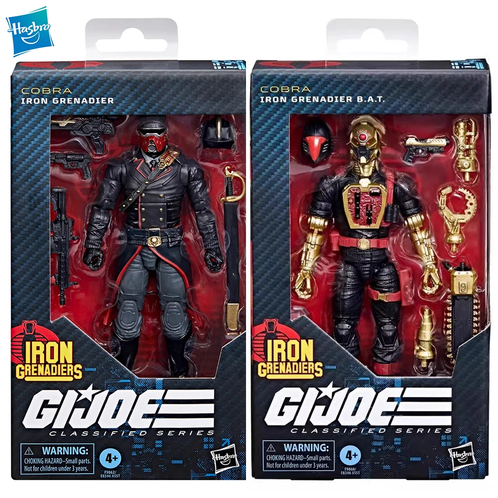 Hasbro G.I. Joe Classified Series No.132 Iron Grenadier &  No.134 B.A.T. Nice 15 cm Anime Action Figure Model Collection Toys