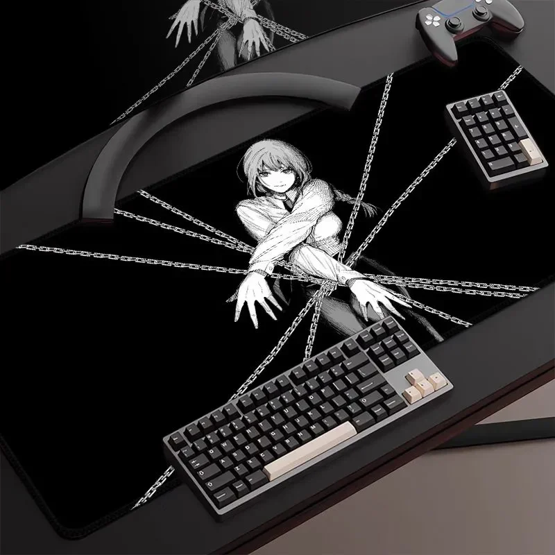 Chainsaw Man Machima Cartoon Trendy Large Mouse Pad Creative Art Design PC Esports Computer Desk Mat Gaming Keyboard Mousepad