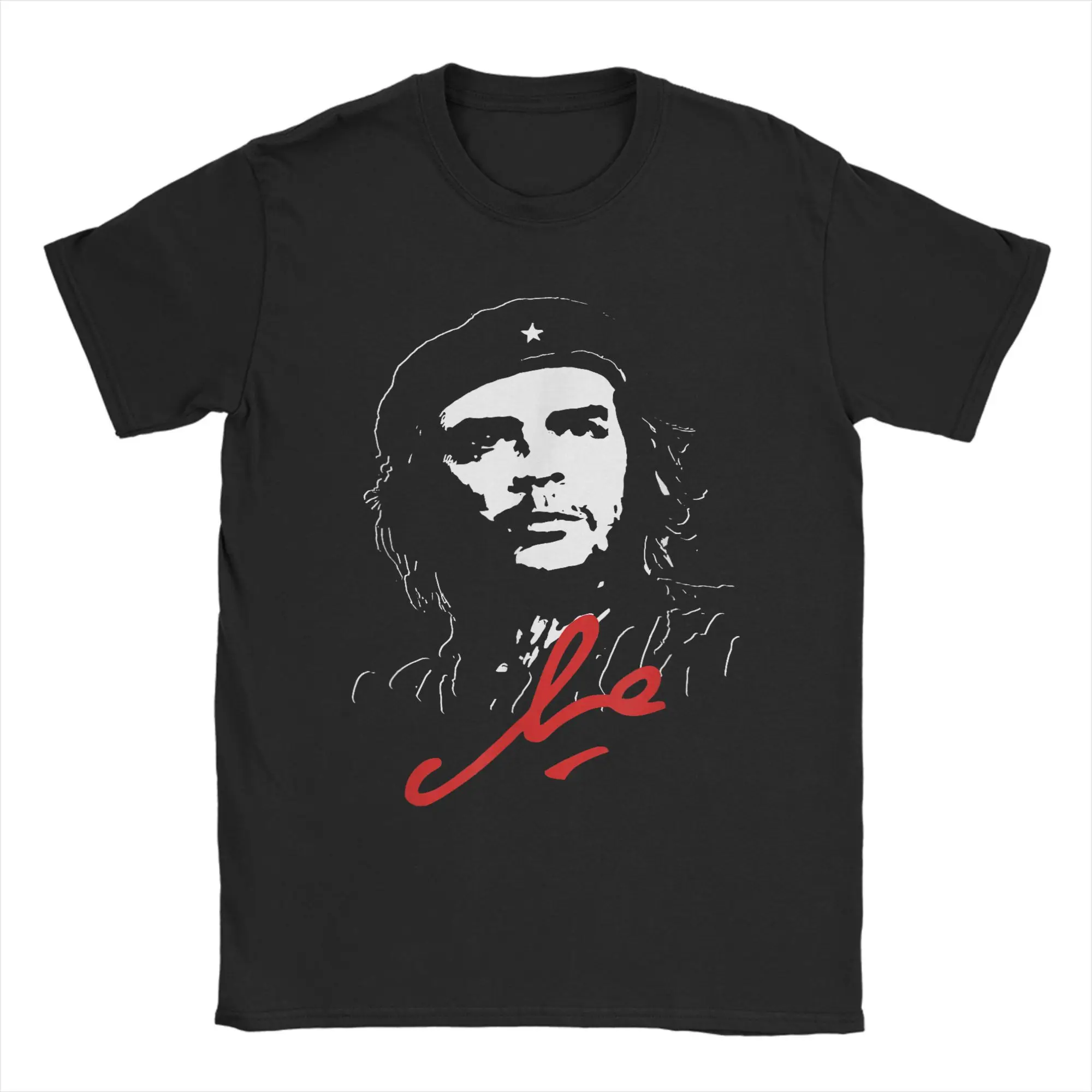 Ernesto Che Guevara Cuba T-Shirt for Men Cuban Rebel Guerrilla Cotton Tee Shirt Round Collar Short Sleeve T Shirt 4XL 5XL merch