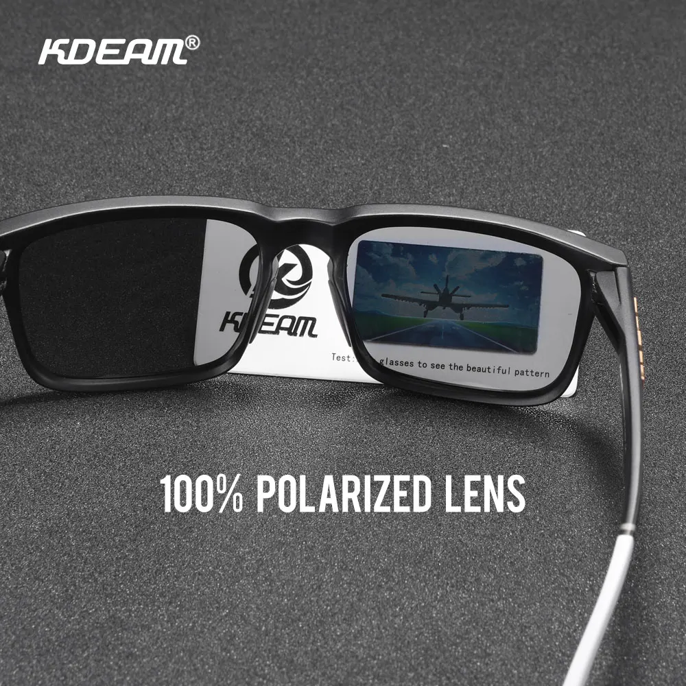 KDEAM Unisex Polarized Sunglasses Multi Colors Outdoor Fishing Driving Sun Glasses for Men And Women Sunglasses Only image 6