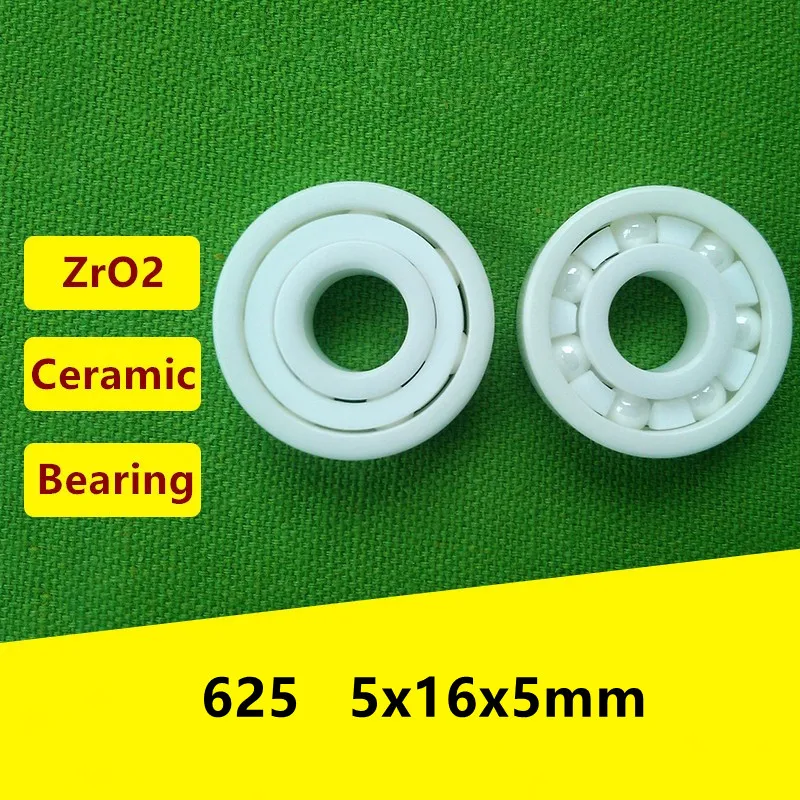 

5pcs 625 ZrO2 full Ceramic bearing 5x16x5 mm Zirconia Ceramic deep groove ball bearings 5*16*5mm