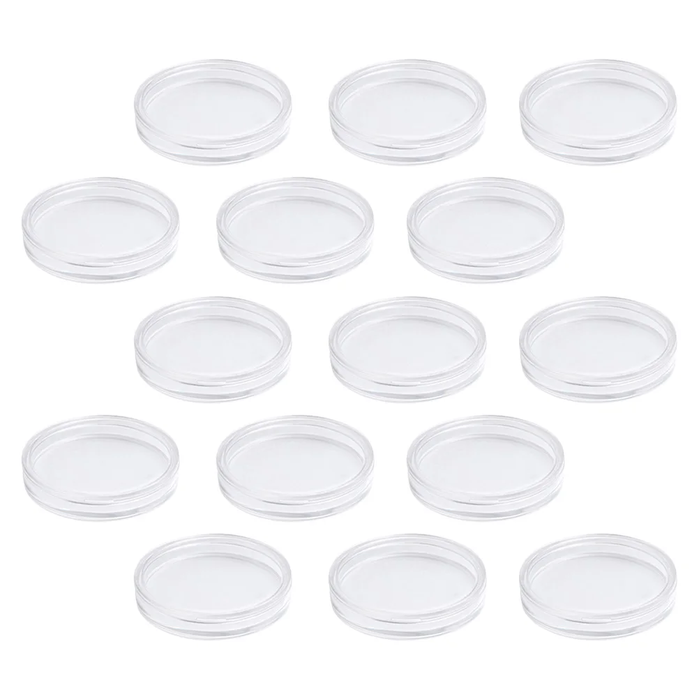50PCS Acrylic Coin Holder Smooth DustProof Display Collection Box ganizer Storage Case For Collectors Kit