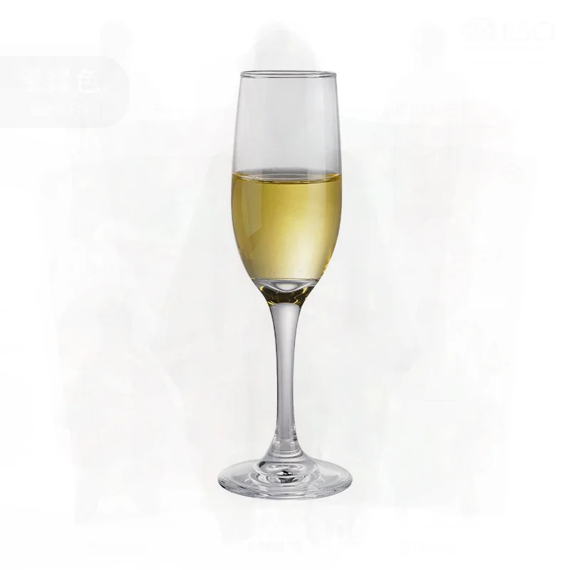 

Crystal Glass Champagne Cup 201-300ml Capacity New Chinese Style Minimalist Design for Wine Tasting And Household Use
