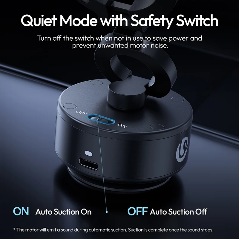 Ulanzi SK-22 كوب شفط كهربائي بمشبك MagMount 360 °   دوران لنافذة السيارة، طاولة تزيين المطبخ، التصوير الفوتوغرافي للهواتف الذكية