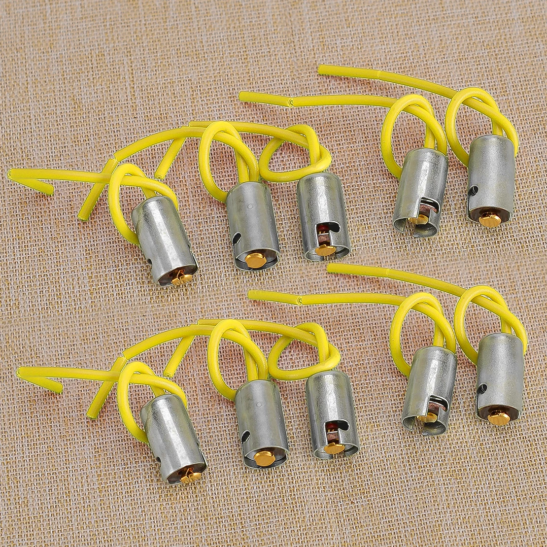 10Pcs BA9S Universal Car Truck SUV Light Bulb Sockets Holders Bases Connectors With Wire New High Quality