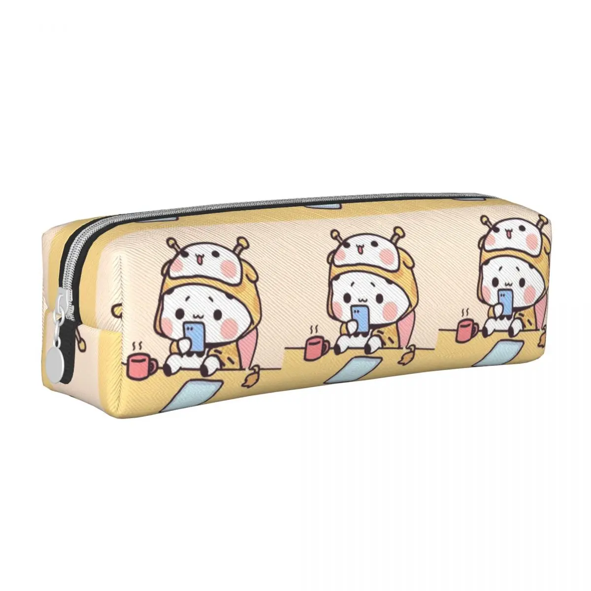 Estuche para lápices de Panda y oso de Brownie, portalápices de gato Mochi, bolsas de lápices de almacenamiento grandes para niños, regalos escolares para estudiantes