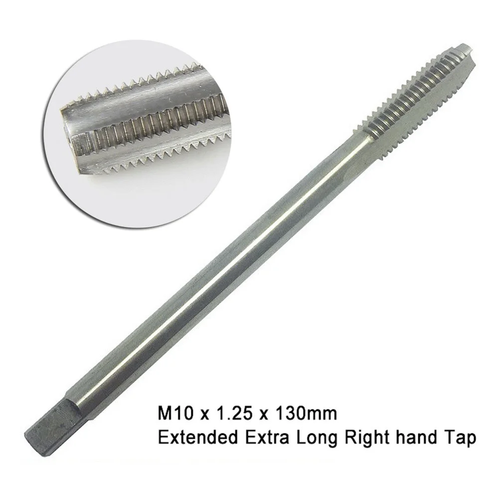 For M10 X 0.25 Long Shank Extension Tap HSS Right Hand Metric Thread For Metalworking Drilling Tool  For M10 X