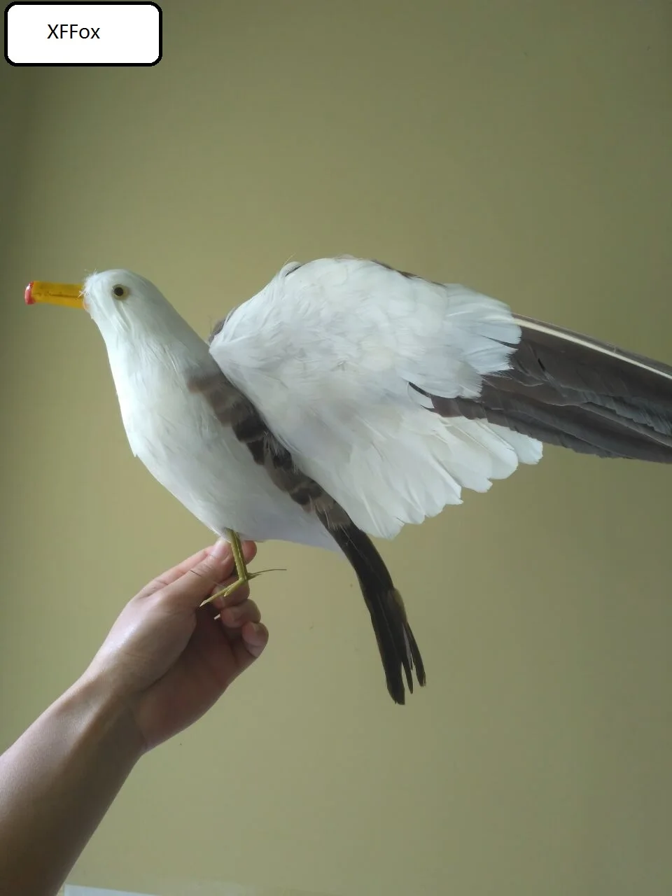 big simulation seagull model foam&feather wings gray bird gift about 35x55cm xf0012 a0069