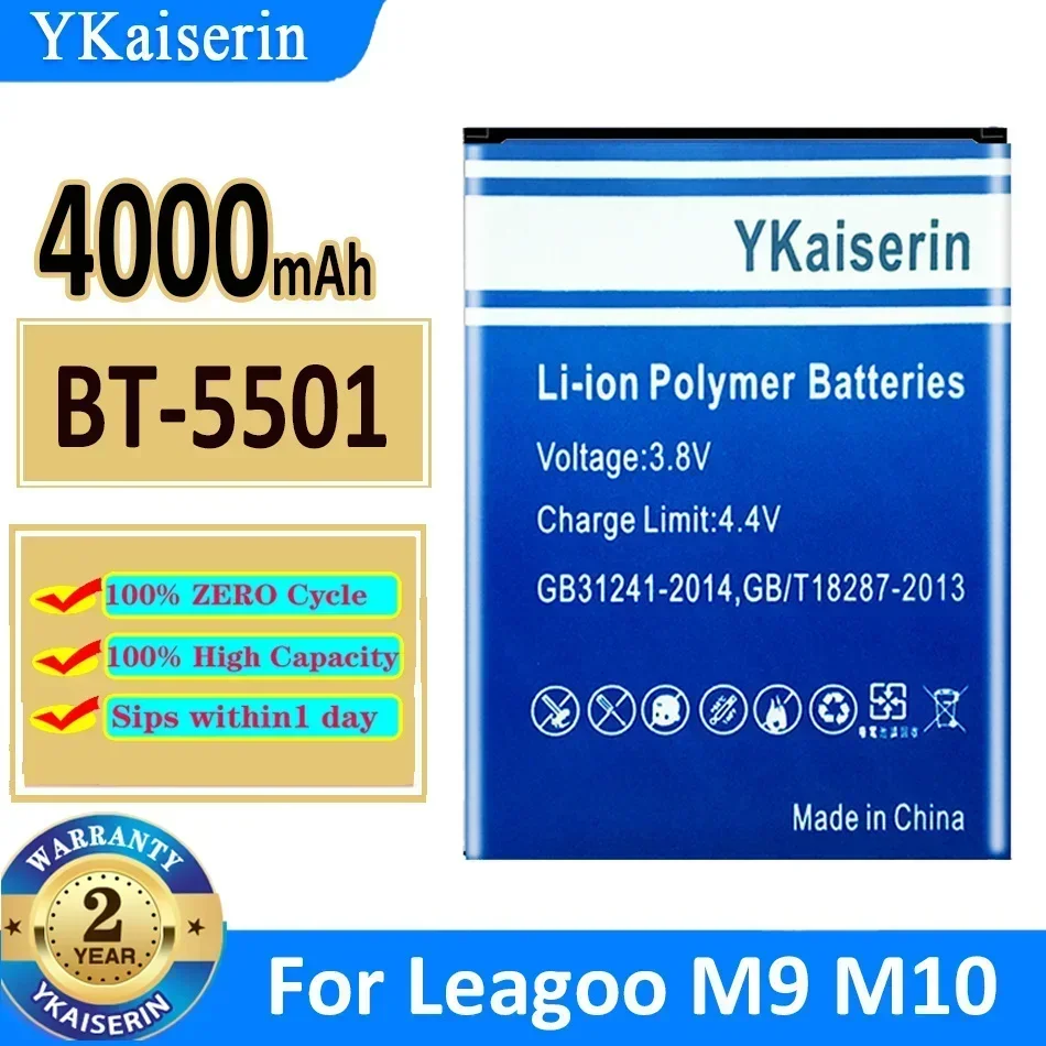 YKaiserin high quality Battery For Leagoo T1 T8S/M11 M10 M9 Pro M9Pro M8 M5/S9 S8 Batterij + Track NO