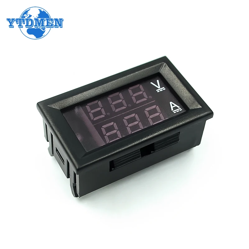 DC 0-100V 10A 100A LED Digital Voltmeter Ammeter Dual Display Voltage Detector Current Meter DSN-VC288 Module