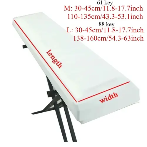 Stretch Fabric Piano Covers 2 Sizes Electronic Piano Keyboard Dust Cover Dustproof 12 Color for Digital Piano Protector 피아노 덮개 - Image 6
