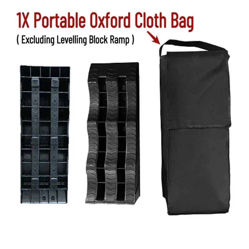 1pcs RV Leveling Block Bag Replacement For Most Camper Levelers Portable Oxford Cloth Bag Black