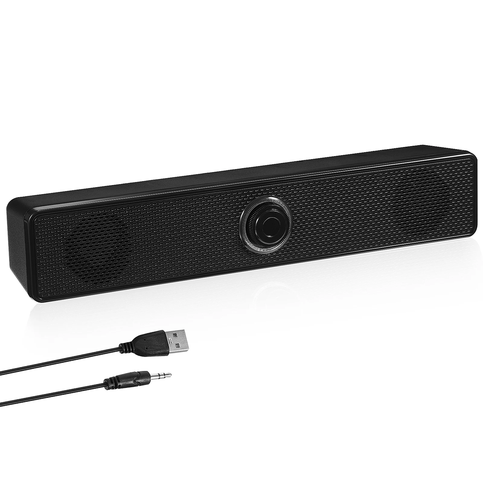 

Sound Bar Speaker E-350T Wired Ultra Thin Stereo Soundbar System For Computer Tablet Home Use Long Durability Excellent