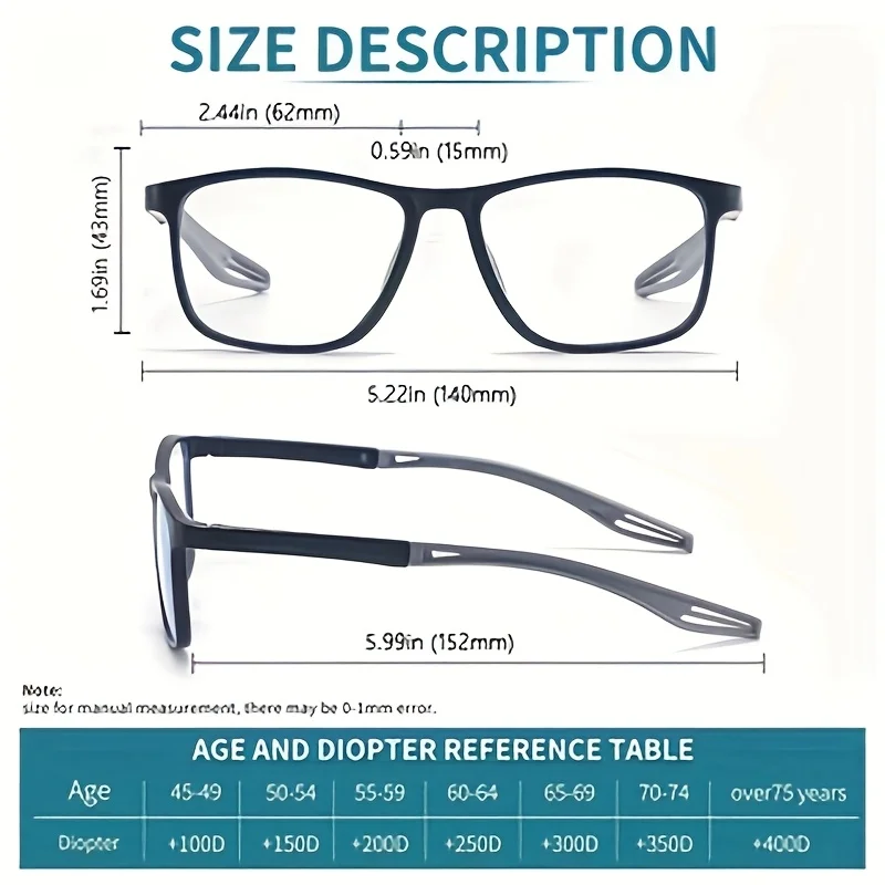 3PCS Fashionable Classic Women'S Reading Glasses Lightweight Convenient Computer Reading Glasses+1.0X to +4.0X Magnification image 6