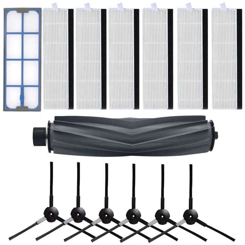 Side Brush Hepa Filter Mop Cloths Rags for AMIBOT Animal Comfort H2O/H2O Connect X610 Vacuum Cleaner Parts Brushes Cleaning Mop