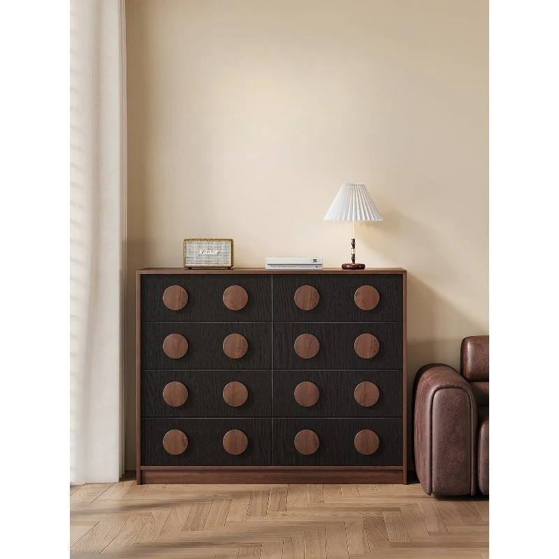 

Средневековый комод из цельного дерева, гостиная, боковой шкаф для дивана, спальня, прикроватная тумбочка, шкафчик, шкаф с ящиком