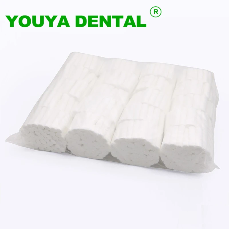 1000pcs Dental Cotton Roll Disposable Surgical Cotton Rolls Dentistry Treatment High Absorbent Dental Dentist Materials