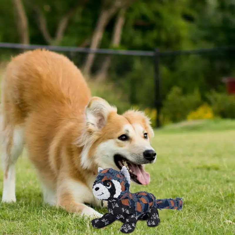 Juguetes de peluche para perros chirriantes, juguetes con dientes resistentes y chirriantes para mascotas, diseño en forma de oso, juguetes interactivos para masticar perros de peluche para pequeños