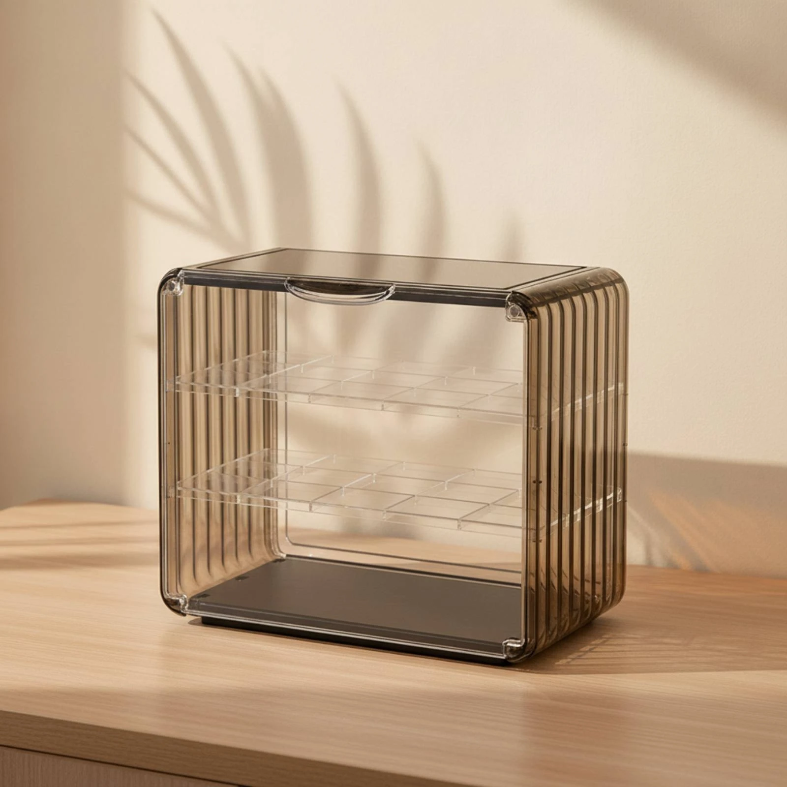 Figure Display Case Tabletop Acrylic Display Case Showcase Stable Organizer Space-Saving for Collectors, Desk, Shelf