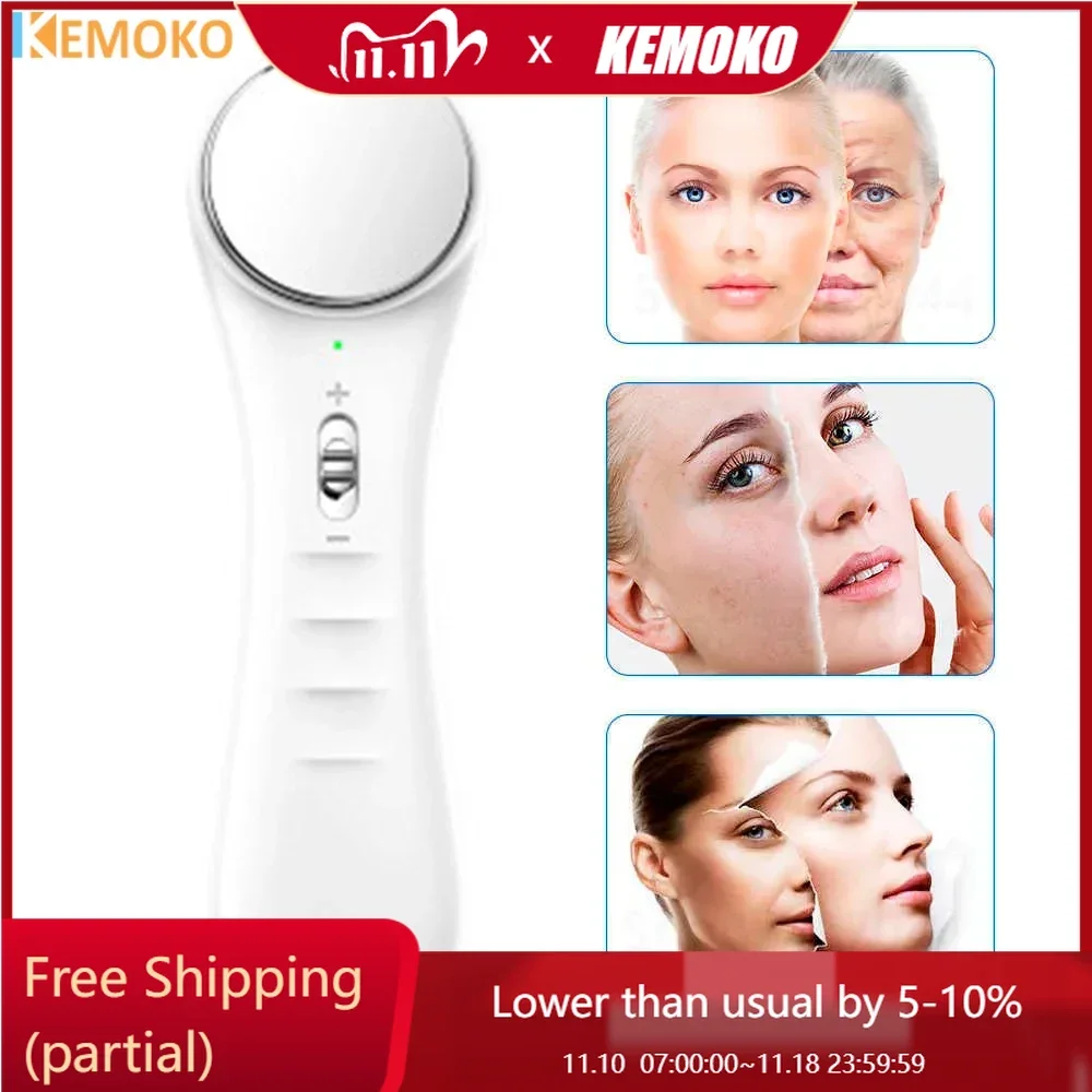 Facial Electronic Iontophoresis Anti-wrinkle Lifting Whiten Ionic Face Massage Facial Cleaner High Frequency Beauty Care Device