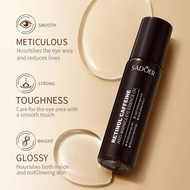 SADOER Retinol Eye Serum Anti Dark Circles Remove Eyes Bags Moisturizing Eye Cream Essence Skin Care