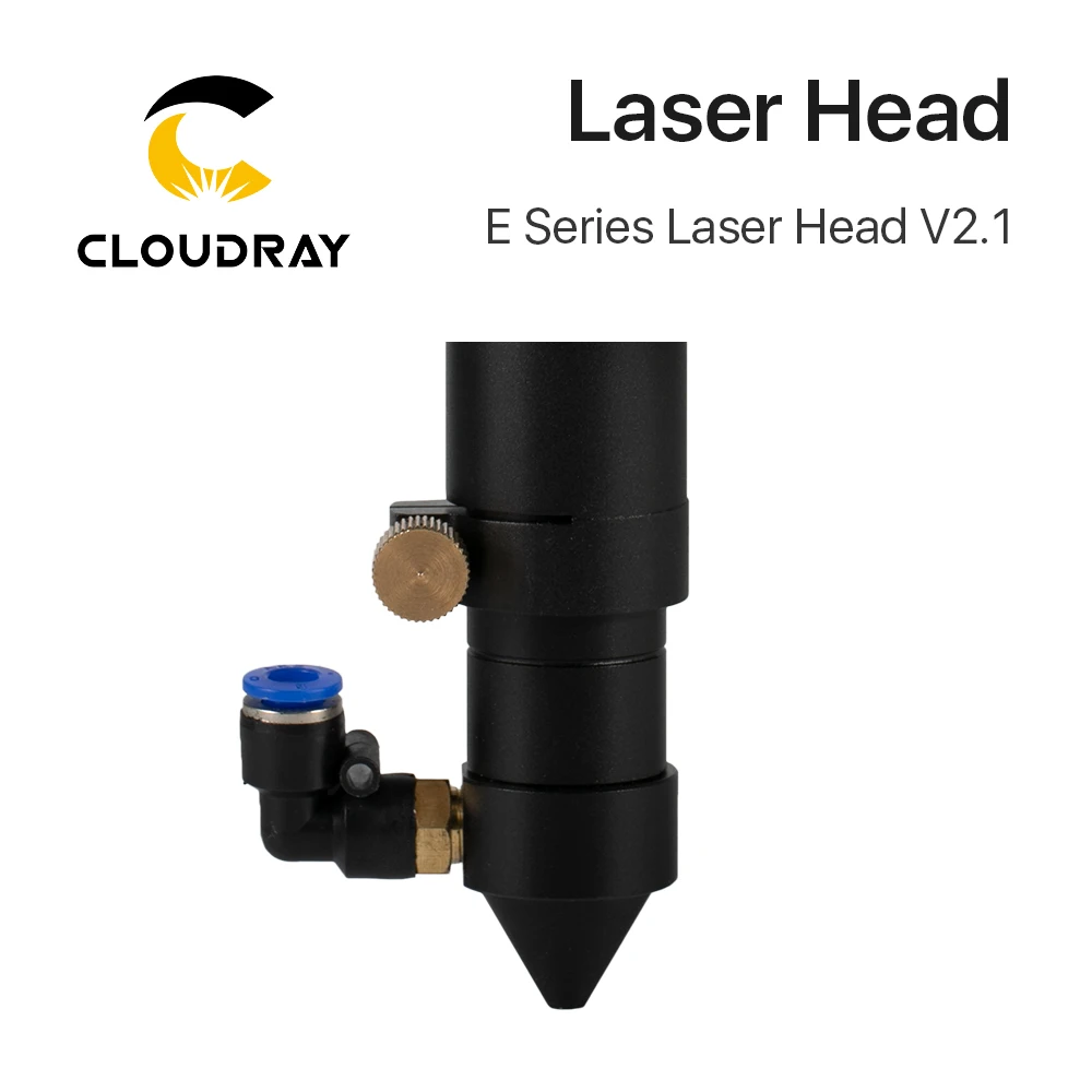 Cloudray E Series: CO2 Laser Head for Lens D18mm FL38.1 D20mm FL50.8 & 63.5 & 101.6 mm Mirror 25mm for Laser Cutting Machine