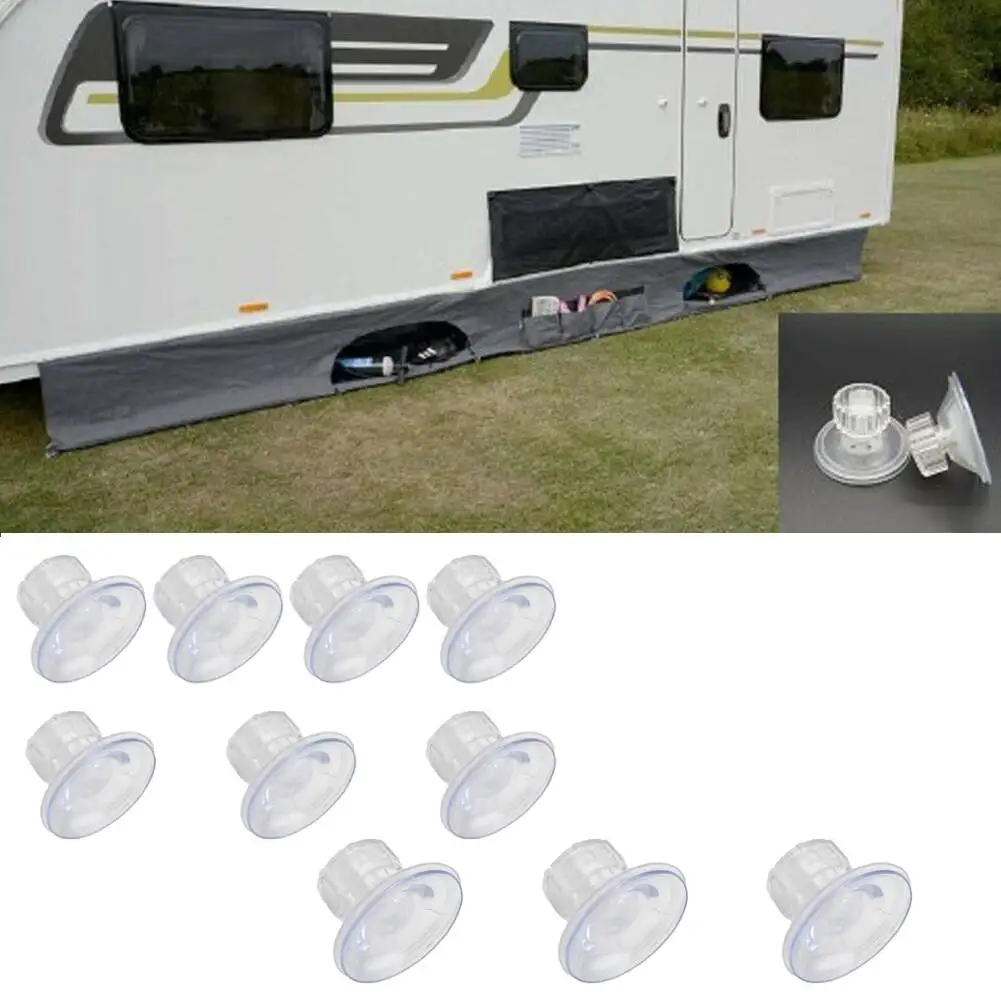 Крепёжные прокладки с высоким захватом и присоской для тента, 10 упаковок, диаметр 48 мм, универсальные, экологически чистые