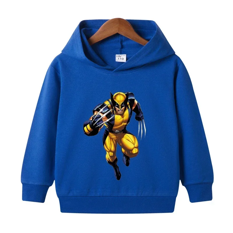 Kids Spring Autumn Spiderman Hoodies Fashion Cartoon Printing Baby Boys Clothes Boys Casual Tops Sweatshirts 2-14Years Old