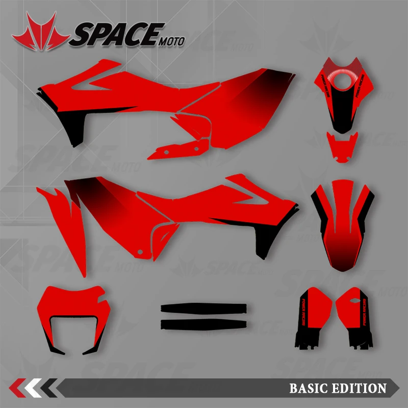 SPACE Motorcycle Graphics For GASGAS 22-24 SM 700 ES 700  Decals Stickers Kits Number Name Custom