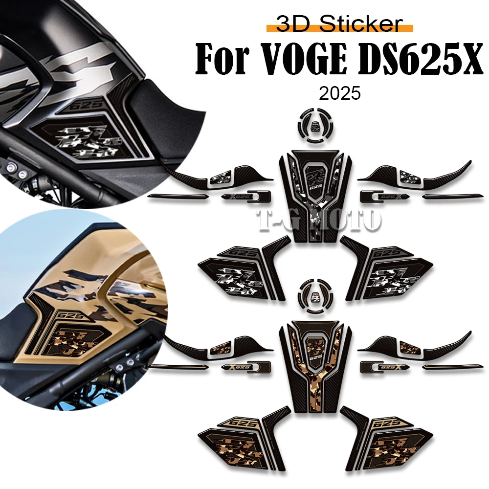 

For VOGE DS625X DS625 X DS 625X Adventure Tank Pad Gas Fuel Oil Protector Stickers Decals Fairing Fender Handguard 625 DSX 2025