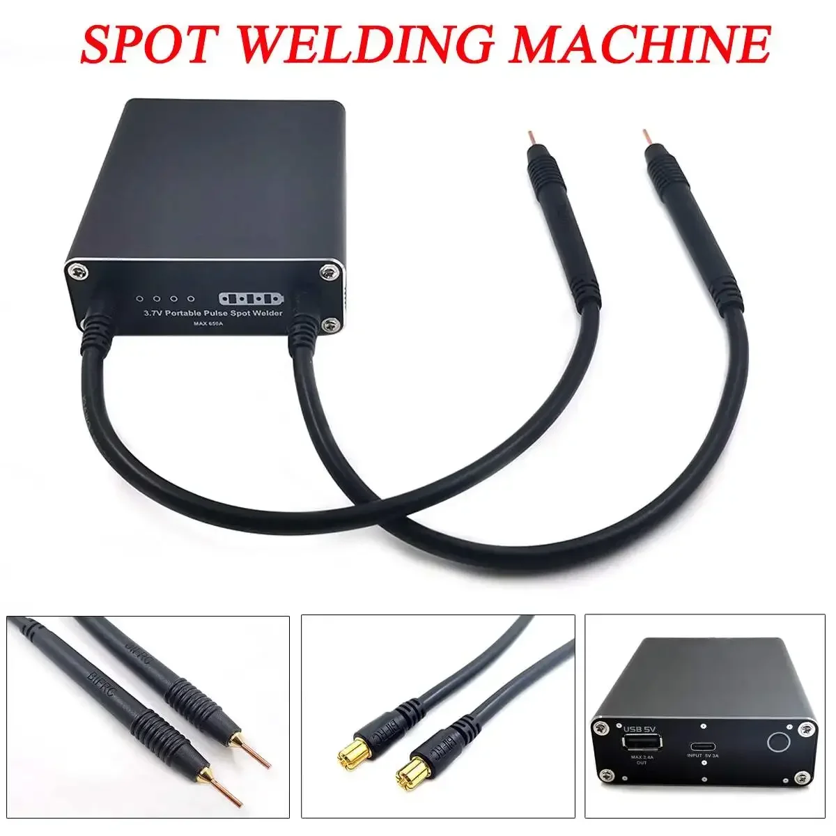 DIY Adjustable 9 Gears Mini Spot Welding Machine Welder Spot Welder With Quick Release Pen Nickel Plate 5500mAh 18650 Battery