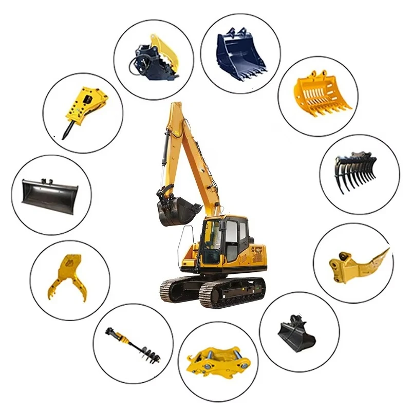 Industrial Hydraulic Digger 23Ton Heavy Industrial Mining Model Thickened Wear Bucket Open Pit Ore Extraction Hydraulic Digger