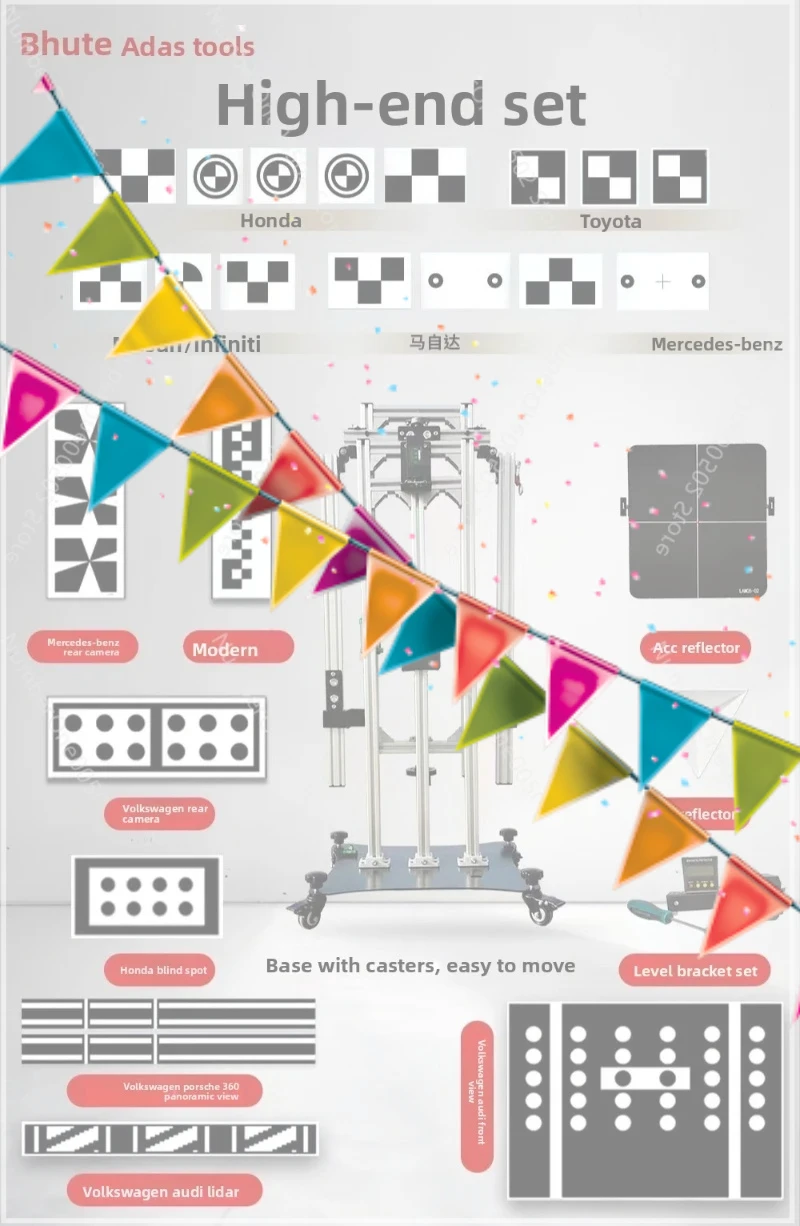 

Складной калибровочный инструмент ADAS с поддержкой ACC, универсальный комплект для калибровки радаров mmWave и калибровки фронтальной камеры