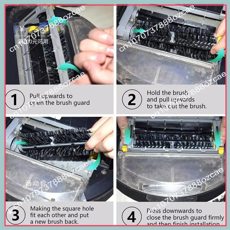 Reemplazo de cepillo principal de vacío A26P para Irobot Roomba 700 Series 760 770 780 piezas de repuesto cerdas y cepillo batidor Flexible