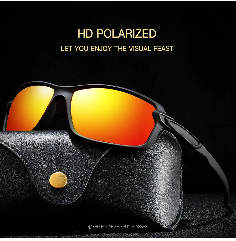 Neue Männer Polarisierte Sonnenbrille Marke Designer Platz Sport Sonnenbrille Männlich Fahren Angeln Goggle UV400 Frauen Reise Brillen – Detail 1
