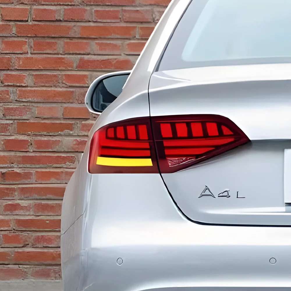

Автомобильные задние фонари для Audi A4 A4L S4 RS4 B8 2009-2012, светодиодные автоматические задние фонари в сборе, обновление, аксессуары для указателей поворота с высокой настройкой