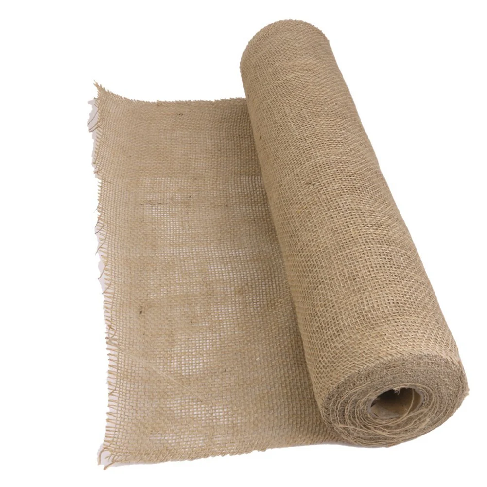 

Burlap Table Runner Hessian Cover Rustic Jute Cloth Tablecloth Vintage Tablecloths
