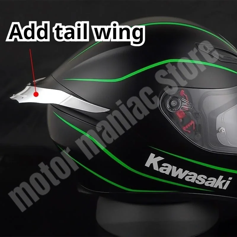 Motorcycle Helmet Accessories Helmet Tail Suitable for AGVK1/K3SV/K5S Helmet Tail Wing Modify Increase Turbulence Accessories