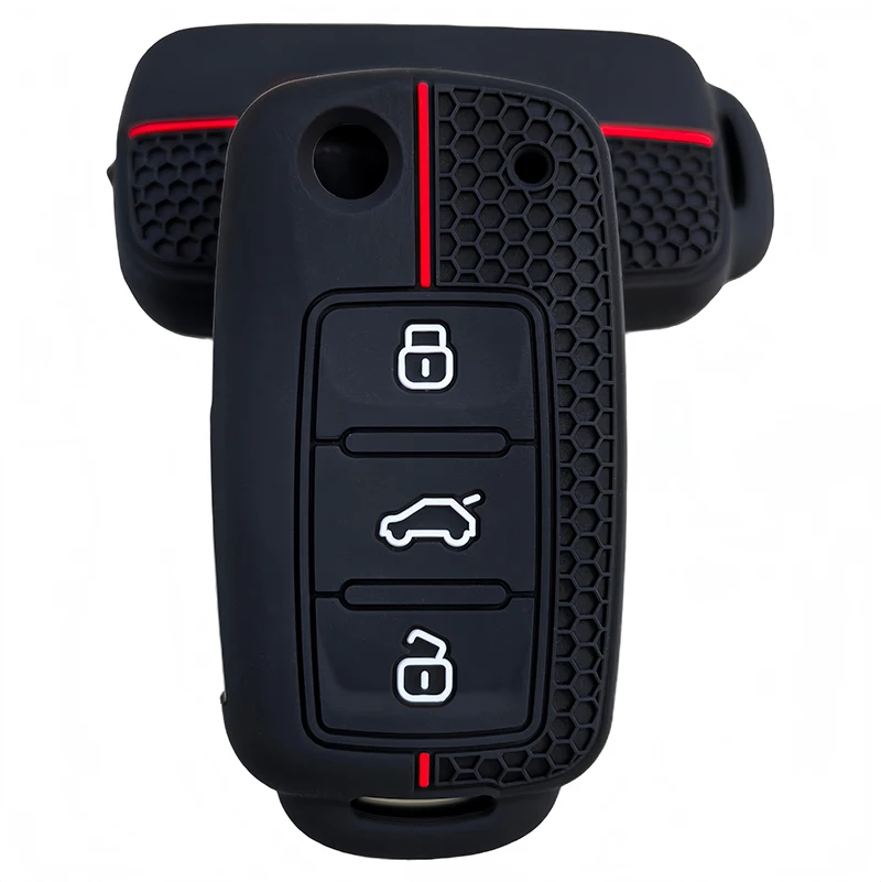 Silicone Car Key Case Protect Cover for Skoda Yeti Superb Rapid Octavia for SEAT Leon Ibiza for VW VOLKSWAGEN Golf Jetta POLO