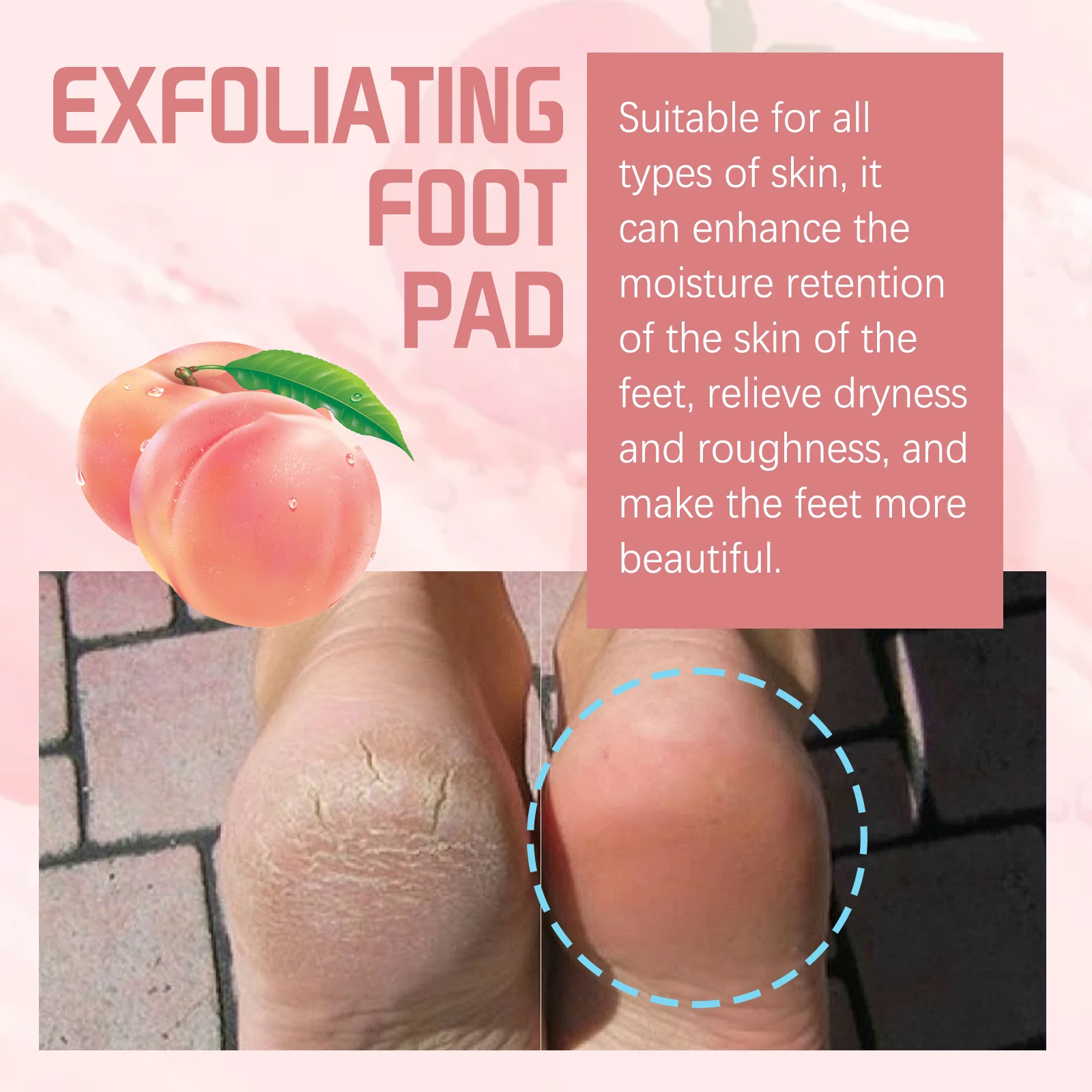 Exfoliating Foot Mask Foot Spa Pedicure Socks Removing Dead Skin Moisturize Heels Feet Peeling Anti Cracked Foot Skin Care Patch