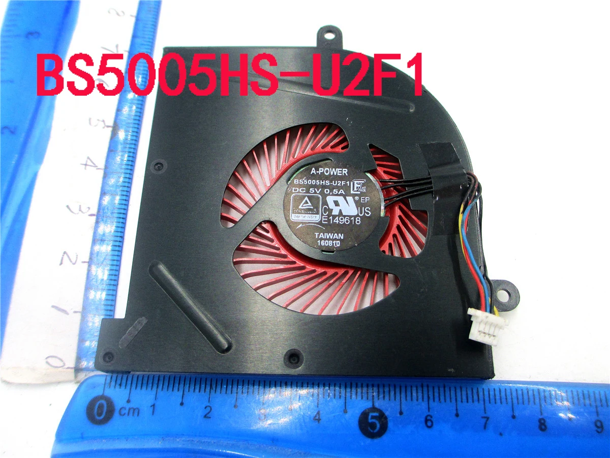 

New Cooler Fan For MSI GS63VR GS63 GS73 GS73VR MS-17B1 Stealth Pro A-POWER CPU BS5005HS-U2F1 GPU BS5005HS-U2L1 Cooling Red