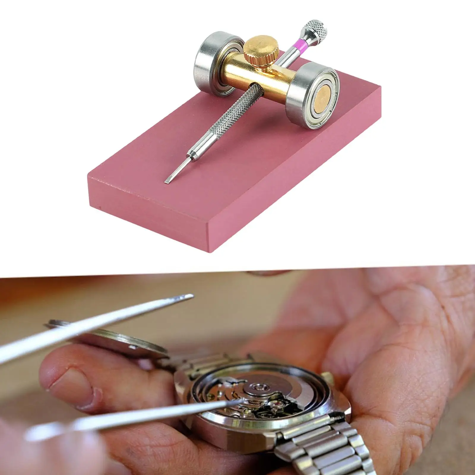 Watchmaker Screwdriver Sharpening Tool Watch Repair Tool Supplies Screwdriver Sharpening Holder with Sharpenings Stone