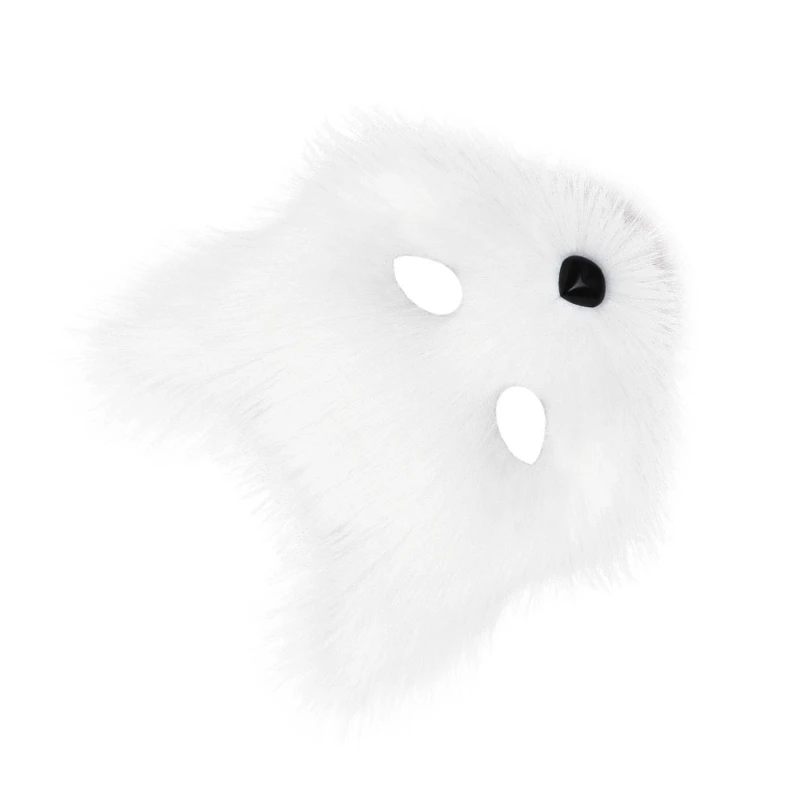 Vossenmasker Maskerademasker Pluche dierenmasker Aankleedmasker Wolfmasker Halfgelaatsmasker voor carnaval Halloweenfeesten