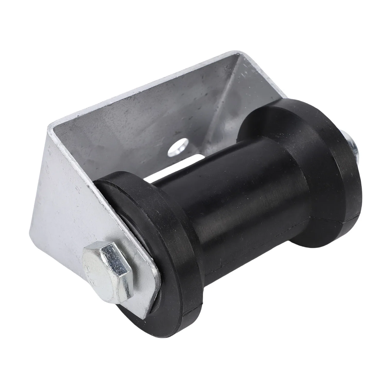4 Inch Boat Trailer Roller with Panel Bracket Rubber Keel Roller Assembly Kit for Boat Yachts Ships