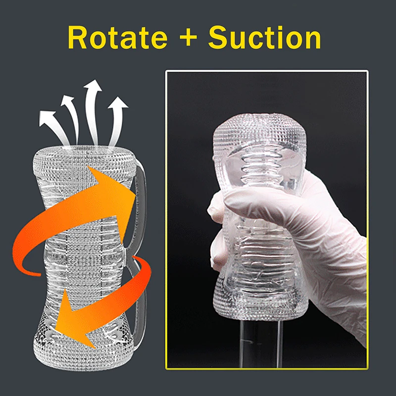 1Pc 12cm Male Masturbator Transparent Jelly Artificial Vaginal Real Pussy For Men Penis Exerciser Cock Enlarger Sex Toys view 4