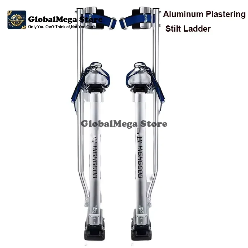 2026 Latest Adjustable Aluminum Plastering Stilts 24-40 Inch Drywall Stilt Ladder for Interior Renovation Construction