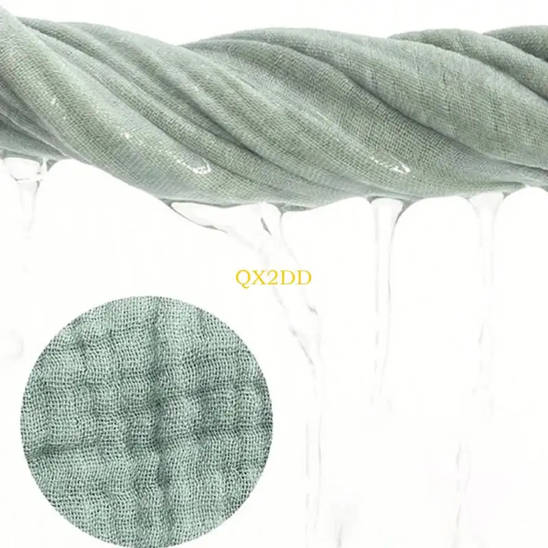 QX2D Pack of 5Pcs Multipurpose Facecloth Baby Square Towel Soft Bath Towel 4-Layer Burp Cloth Set Shower Gift for Infants