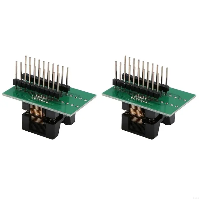 Precise SSOP20/TSSOP20 To DIP20 Programming Adapter, 0.65mm Pitches , 20Pins, Suitable For MCU/Chip Testing E65A