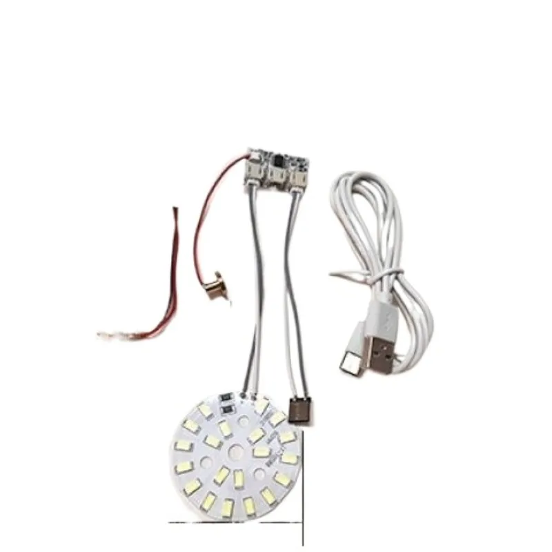 5V single and two-color control board LED night light module charging model touch dimming toy accessories control board light