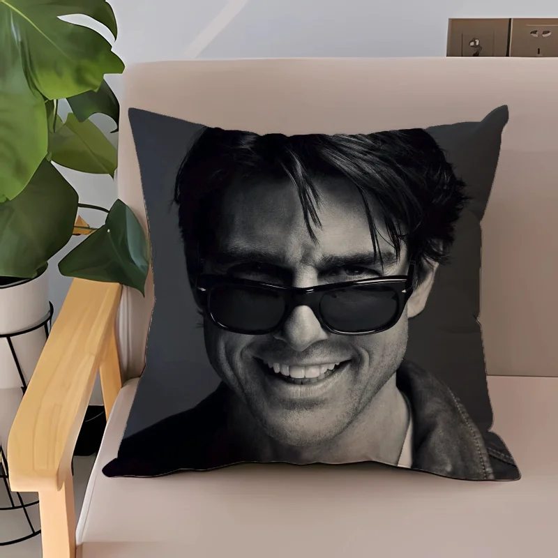 Laumango T-Tom Cruise Cushion Cover 45*45 Short Plush 45x45 Cushions Covers Decorative Pillowcase Decor 40x40 Twin Size Bedding